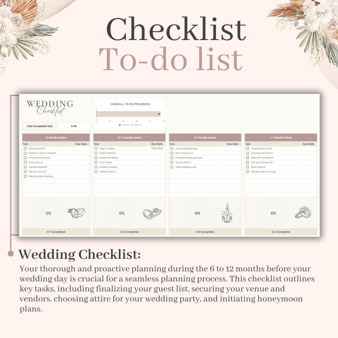 Wedding Digital Planner All-In-One Bundle